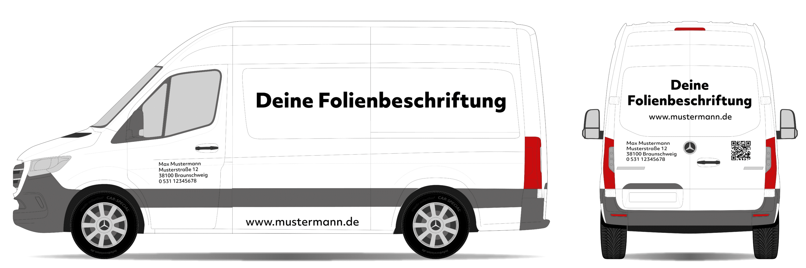 Folienbeschriftung Auto Frimenwagen Preise gestaltung einfach