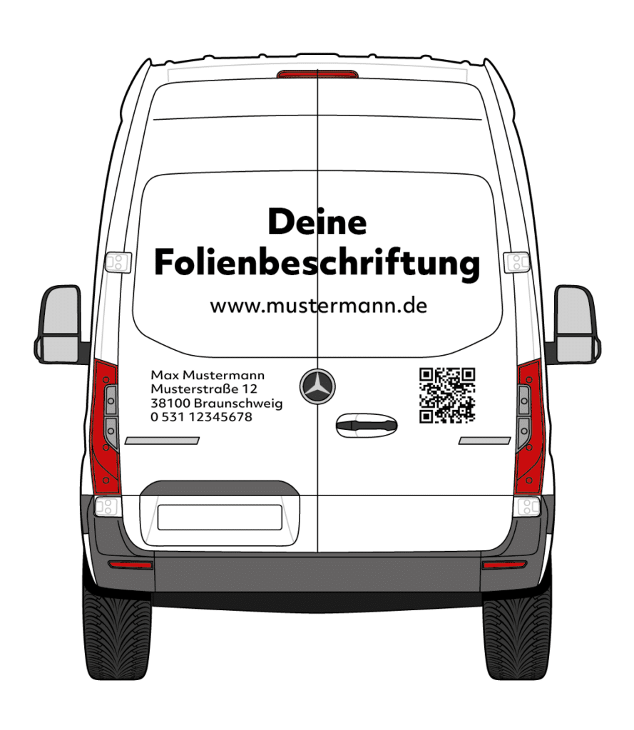 Fahrzeugbeschriftung Sprinter Beispiele Kosten Preise P&K Schmiedel Braunschweig